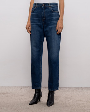 Max Mara Weekend Синие джинсы CEDRO с логотипом WKDCEDRO
