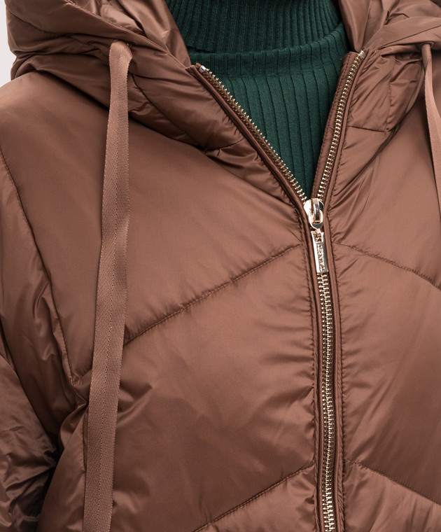 Twinset Коричневая удлиненная куртка 262TT2020 изображение 5