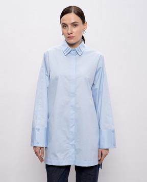 Peserico Блакитна сорочка з ланцюжком моніль A0682401979