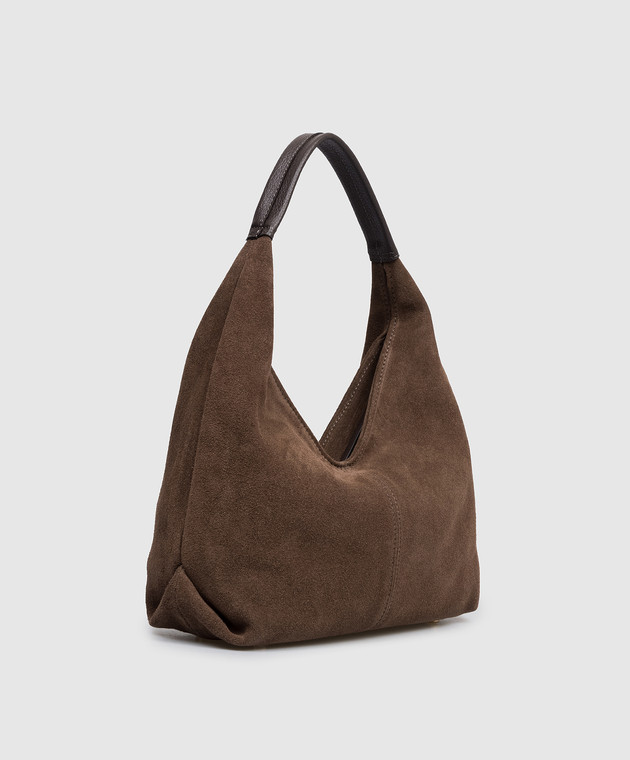 Gianni Notaro Коричневая замшевая сумка SUEDE 867SUEDE изображение 3