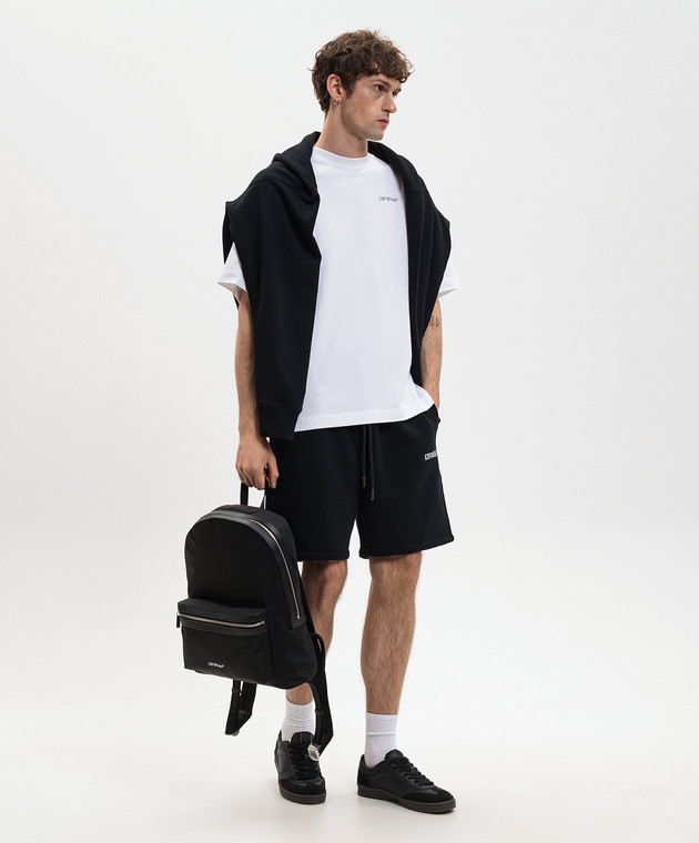 Off-White Біла футболка Half Arrow 44MAA120S26J008 зображення 2