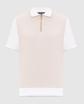 Stefano Ricci Поло з шовком у візерунок K212036P31F26192