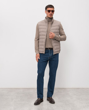 Enrico Mandelli Бежевий пуховий жилет 3T570A519V