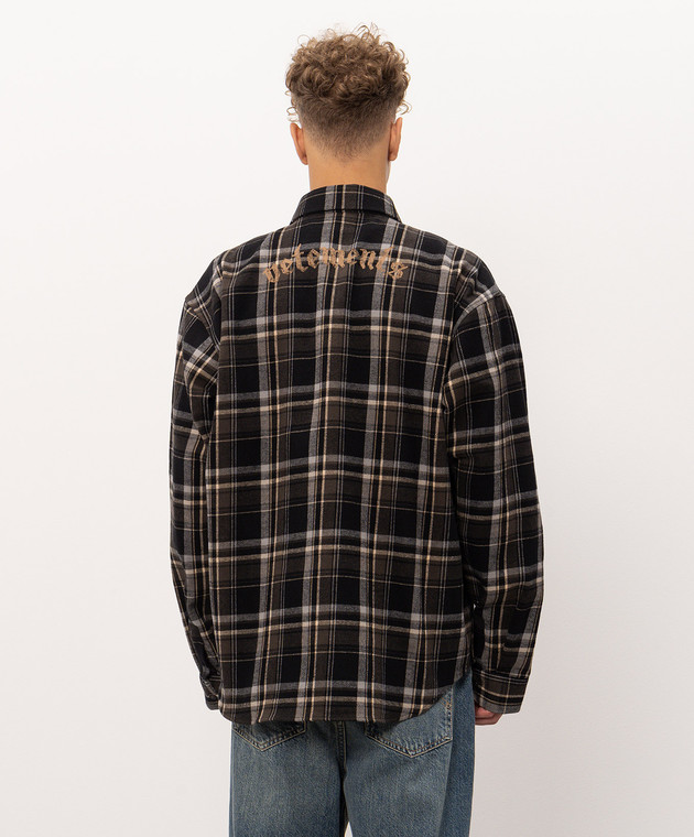 Vetements Сорочка в клітинку MH27SH062BC зображення 4