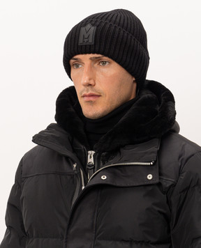 Mackage Чорна шапка з вовною JUDEMZ