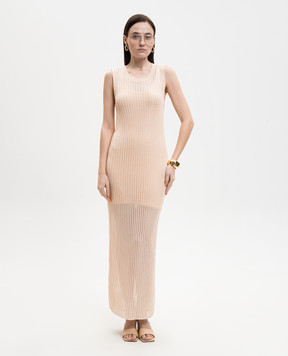 Loulou de Saison Бежевое платье ICARIA ICARIA