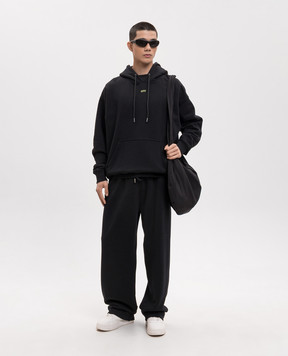 Off-White Чорне худі з принтом Dark Slime 44MBB085S26F003