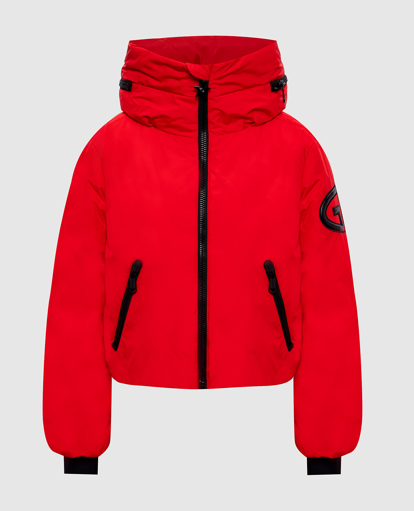 Красный горнолыжный пуховик PORTER