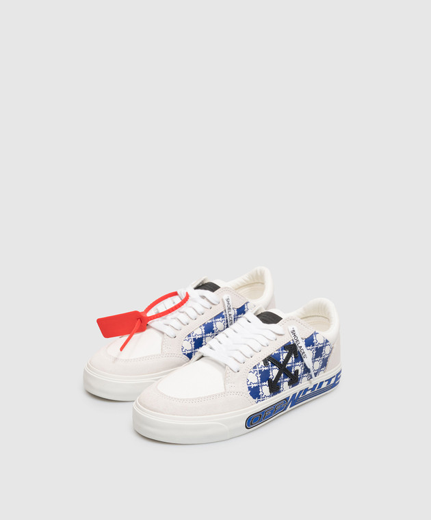 Off-White Комбинированные кроссовки M-Vulc Low цвета айвори OF06006101 изображение 2