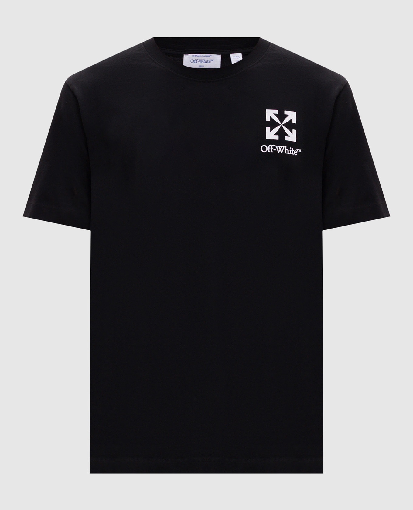 

Черная футболка с принтом логотипа и эмблемы, Черный, Футболки