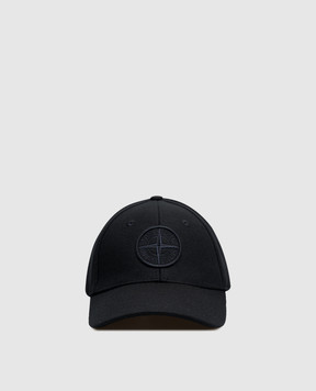 Stone Island Темно-синяя кепка с шерстью L2S159100010S0502