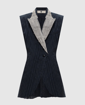 Marc Le Bihan Синій жилет в смужку 2204