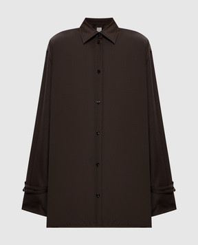 Toteme Коричнева сорочка з вовни 261WRT0622FB0552
