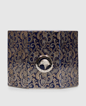 Stefano Ricci Ароматизированная свеча BLUE ROYAL CASHMERE в фарфоровом подсвечнике OACAN003LLUS002
