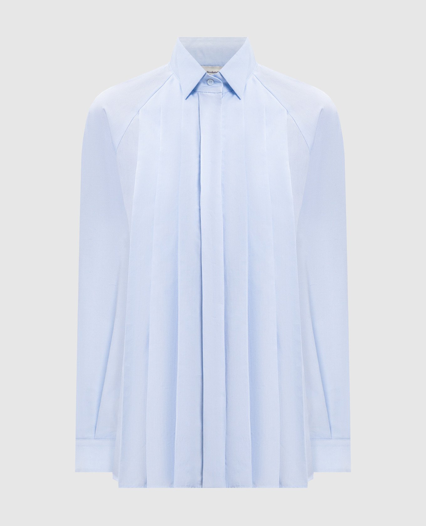 Blue ACANTO shirt with pleating Max Mara Weekend