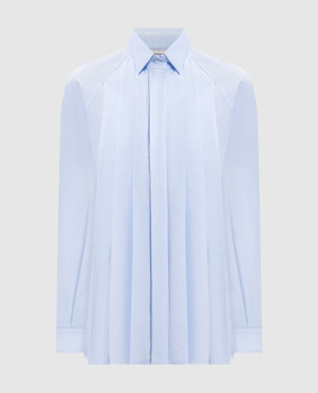 Max Mara Weekend Блакитна сорочка ACANTO з плісувванням ACANTO