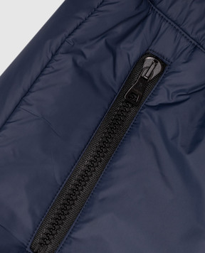 Balmain Детские синие горнолыжные брюки с принтом логотипа BZ6L10N0372