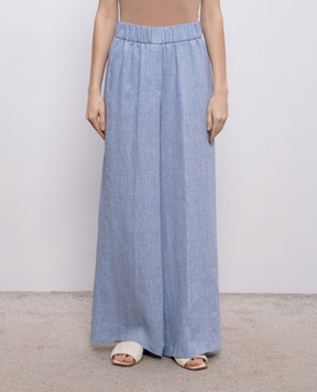 Peserico Голубые брюки из льна P0405202600