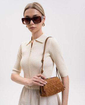 Bottega Veneta Коричнева замшева сумка Concert 794258V5ZZ4