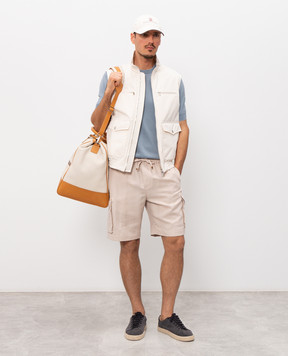 Brunello Cucinelli Блакитна футболка M29805200