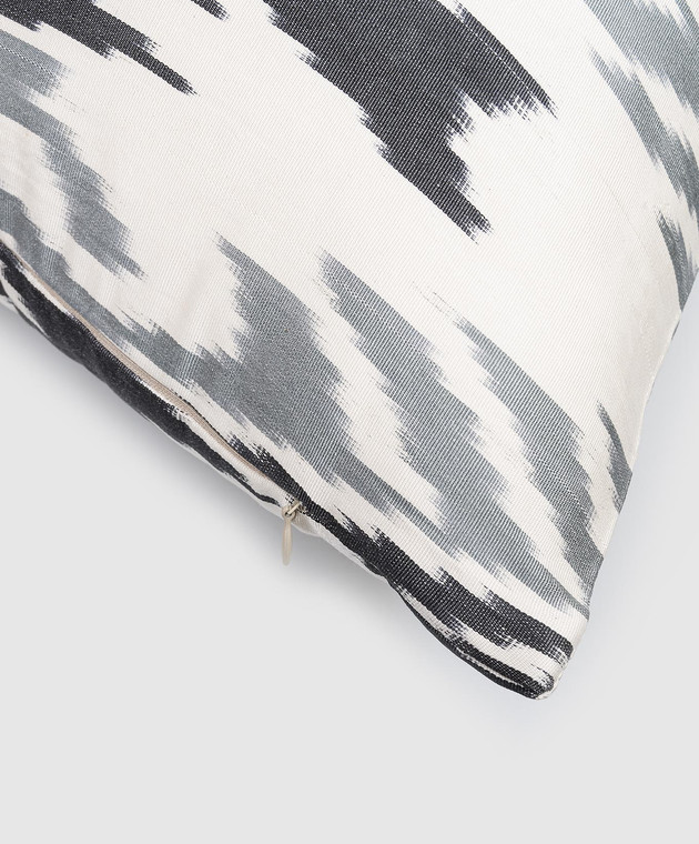 Les Ottomans Бежевая декоративная подушка из шелка с абстрактным принтом SI2950X50DS изображение 2