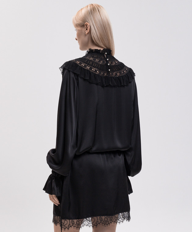 Ann Demeulemeester Чорна сукня Armida із шовку B0014415FA134 зображення 4