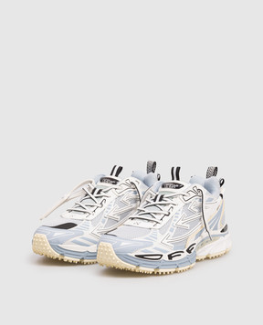 Off-White Голубые комбинированные кроссовки Be Right Back Mesh OMIA295S26FAB001