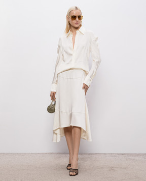 Victoria Beckham Юбка цвета айвори 1226WSK007245A