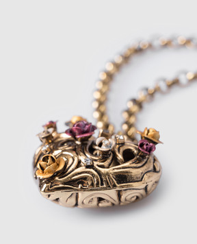 CelesteG Золотистий ланцюжок Heart Openwork 1648