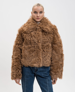 Babe Pay Pls Коричнева укорочена дублянка 2505VEGA