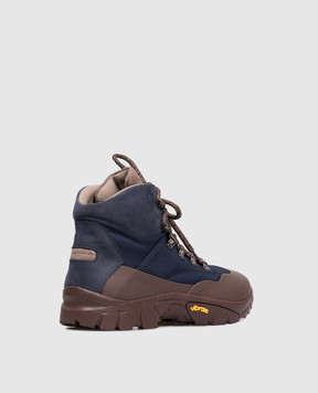 Brunello Cucinelli Дитячі сині комбіновані черевики BWSADZK164
