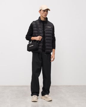Palm Angels s Черный пуховый жилет с логотипом PMEX009S24FAB001