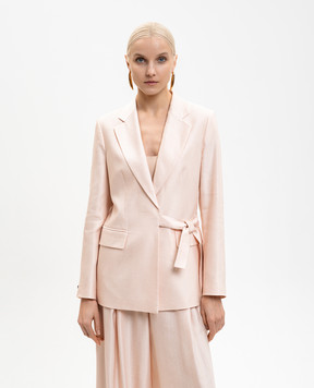 Peserico Рожевий жакет з льоном S0122901921