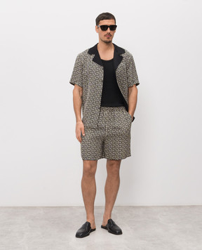 Balmain Сорочка в принт монограми PB Labyrinthe GH1HN133VI36