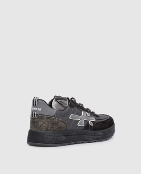 Premiata Черные комбинированные кроссовки NOUS NOUS8122