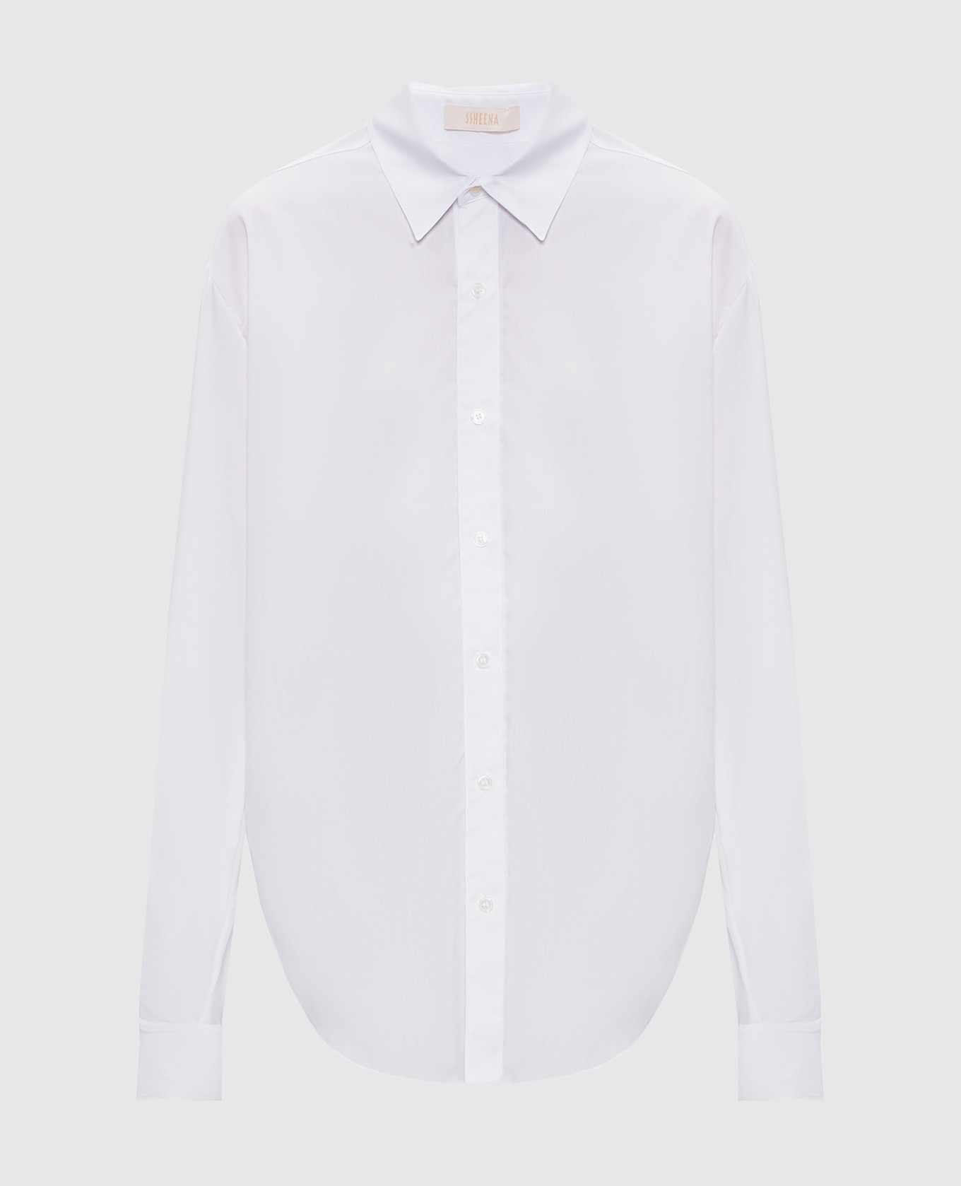 

Белая рубашка Cratere с контрастным принтом, Белый, Рубашки