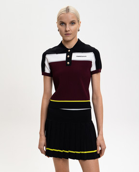 Casablanca Бордовое поло с логотипом WSP26KW123301