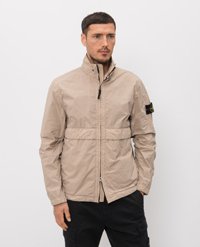 Stone Island Бежевая ветровка с патчем логотипа L1S154100056S0345