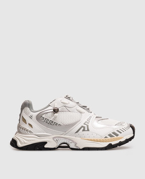 Versace Белые комбинированные кроссовки Icaro 10261881A19106