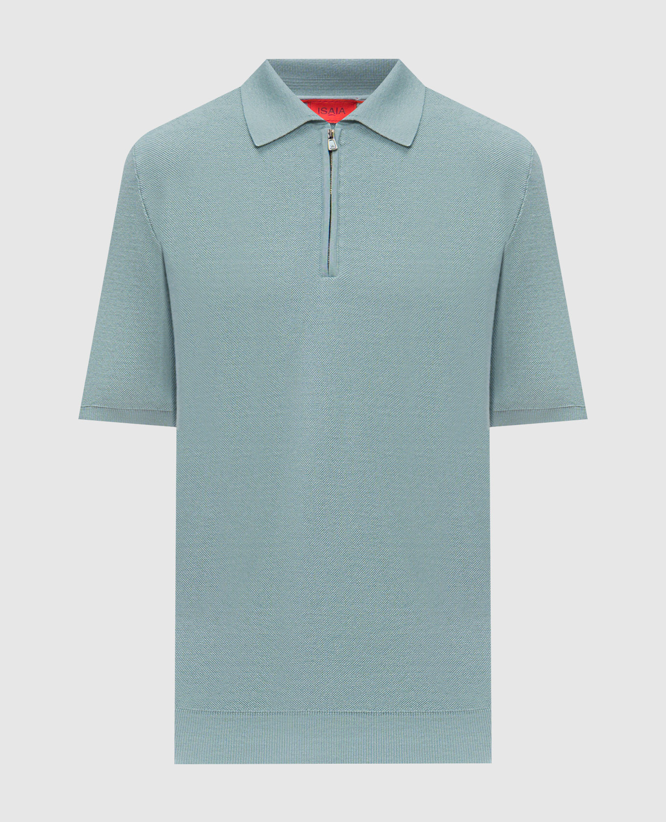 

Голубое поло из шерсти, шелка и кашемира, Голубой, Поло