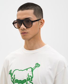 Palm Angels Солнцезащитные очки черного цвета PA1026106C59