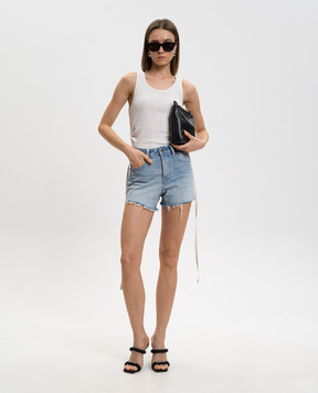 Alexander Wang Блакитні джинсові шорти з кристалами 4DC1264957