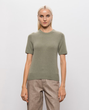 Allude Зеленый топ из кашемира 26511235