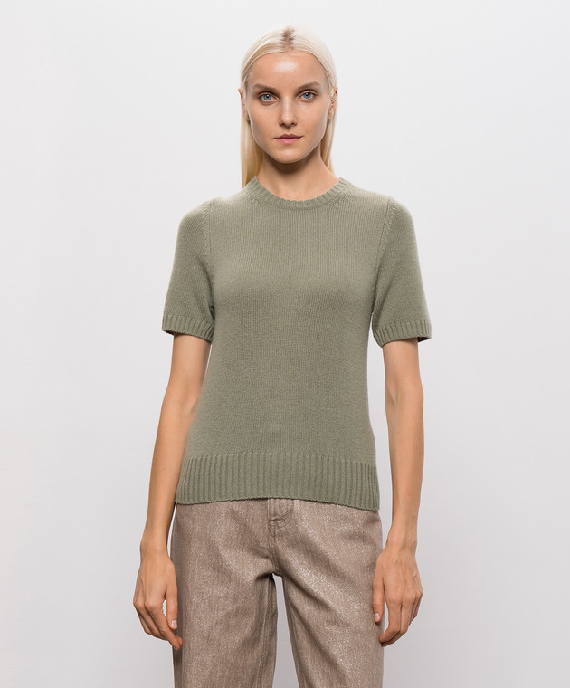 Allude Зелений топ з кашеміру 26511235 зображення 3