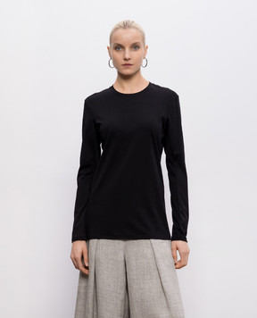 Intoca Чорний лонгслів з бавовни DIOSBASICPOUD45