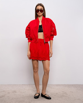 Ermanno Scervino Красный двухсторонний бомбер D480D301UUJ