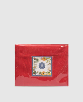 TESSITURA TOSCANA TELERIE Красный набор из скатерти и салфеток TIZIANO из льна NT120024040047