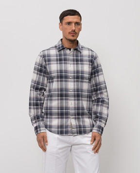 Woolrich Синя сорочка в клітинку CFWOSI2023MRUT5321