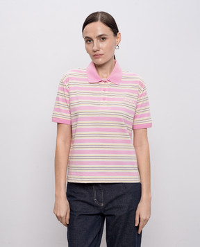 Max & Co Розовое поло MANDARE в полоску MCOMANDARE