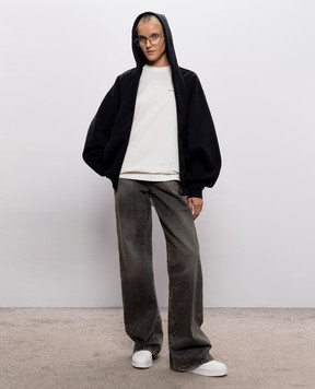 Vetements Черная спортивная куртка с принтом логотипа MH27ZU139Bw